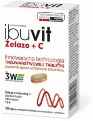 Ibuvit Żelazo + C 30 tabletek