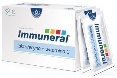 Immuneral laktoferyna + witamina C 15 saszetek