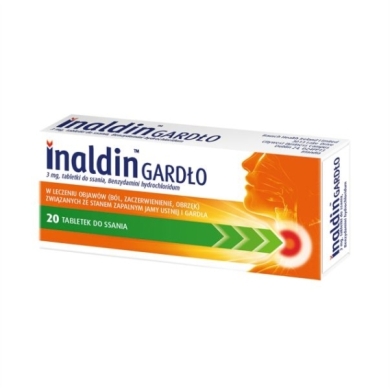 Inaldin Gardło 3mg 20 tabletek do ssania