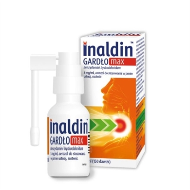 Inaldin Gardło Max 3 mg/ml, aerozol do stosowania w jamie ustnej 30 ml