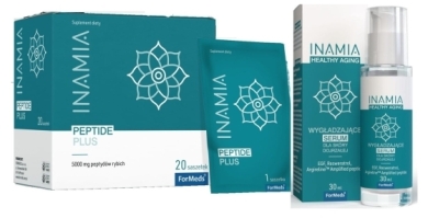 Inamia zestaw Healthy Aging 60 kapsułek + Peptide plus 30ml