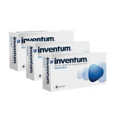 Inventum 25 mg 8 tabletek do rozgryzania i żucia Wielopak x3