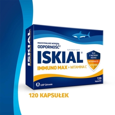Iskial Immuno Max + Witamina C 120 kapsułek