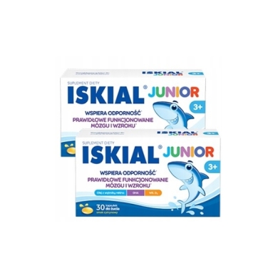 Iskial Junior 30 kapsułek do żucia Wielopak x2