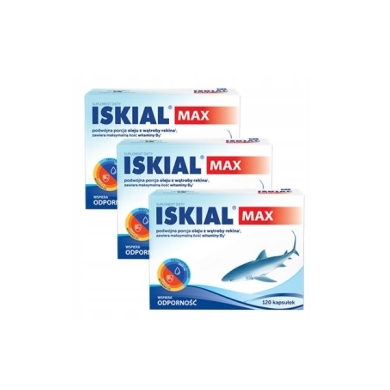 Iskial Max 120 kapsułek Wielopak x3