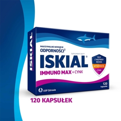 Iskial immuno max + cynk 120 kapsułek
