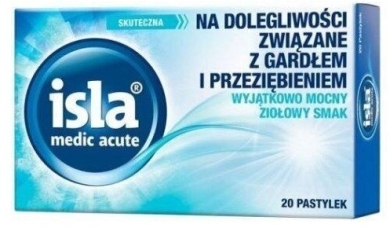 Isla medic acute smak ziołowy 20 pastylek