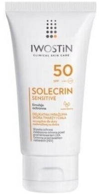Iwostin Solecrin Sensitive Emulsja Ochronna SPF 50 do twarzy i ciała 100 ml