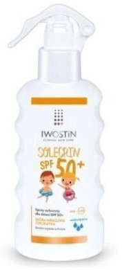 Iwostin Solecrin spray ochronny dla dzieci SPF 50+. Nawilża i pielęgnuje. 175 ml