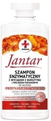 JANTAR MEDICA Szampon enzymatyczny z wyciągiem z bursztynu i peelingiem 330 ml