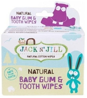 Jack N'Jill Chusteczki do mycia dziąseł dla niemowląt 25 sztuk