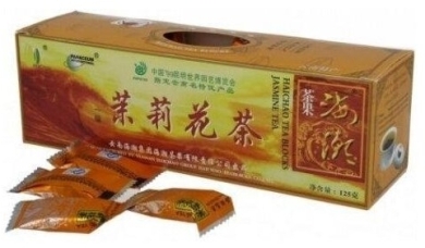 Jaśminowa chińska herbata zielona prasowana 125g