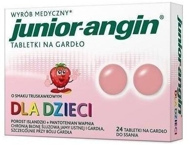 Junior-angin dla dzieci 24 pastylki