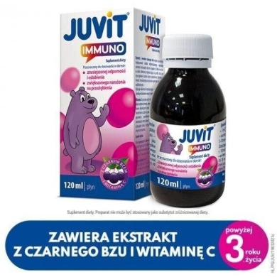 Juvit Immuno Płyn Dla Dzieci Od 3 Roku Życia 120ml