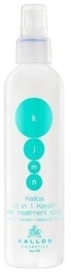 KALLOS KJMN 14 in 1 Keratin spray, Pielęgnujący włosy spray 200 ml