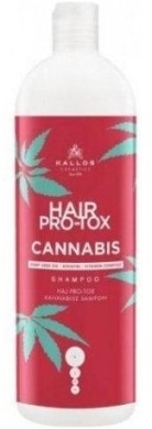 KALLOS KJMN HAIR PRO-TOX CANNABIS Szampon do włosów z olejen z nasion konopi 1000 ml
