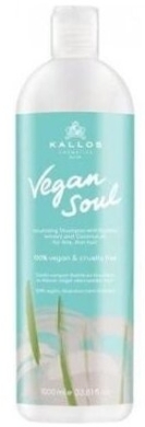 KALLOS KJMN VEGAN SOUL Szampon do włosów z olejem kokosowym do włosów cienkich Niebieski 1000 ml