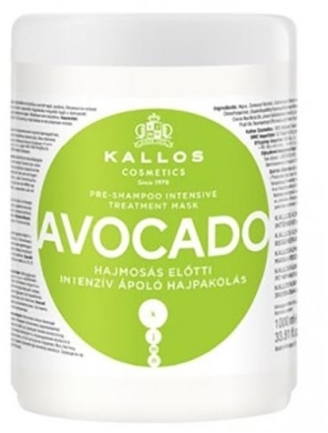 KALLOS Maska do włosów regenerująca Avocado 1000 ml