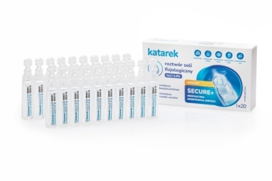 KATAREK Secure+ roztwór soli fizjologiczny 20x5 ml