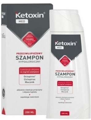 KETOXIN MED Szampon przeciwłupieżowy 200 ml