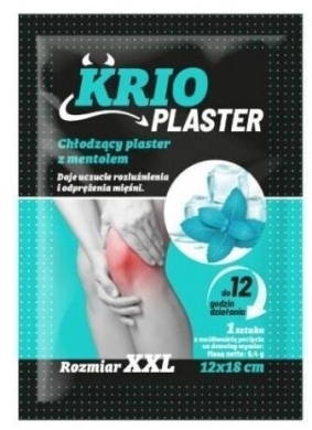 KRIO PLASTER Chłodzący plaster z mentolem 1 sztuka