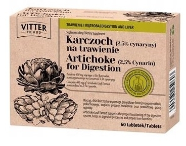 Karczoch Na Trawienie VITTER 60 tabletek