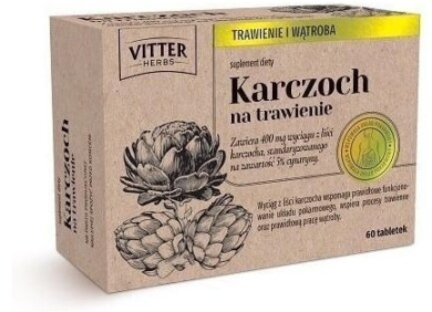 Karczoch na Trawienie VITTER HERBS 60 tabletek