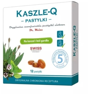 Kaszle-Q pastylki do ssania 12 sztuk