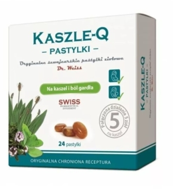 Kaszle-Q pastylki do ssania 24 sztuki