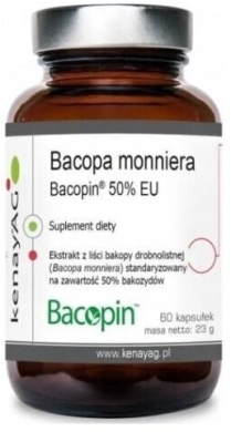 Kenay Bacopa monniera Bacopin 60 kapsułek