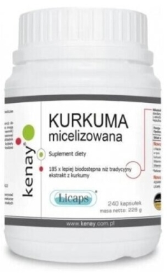Kenay Kurkuma micelizowana 240 kapsułek