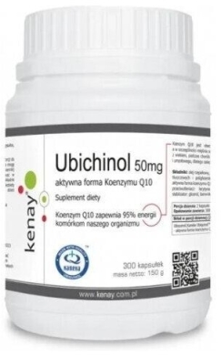 Kenay Ubichinol 50mg 300 kapsułek