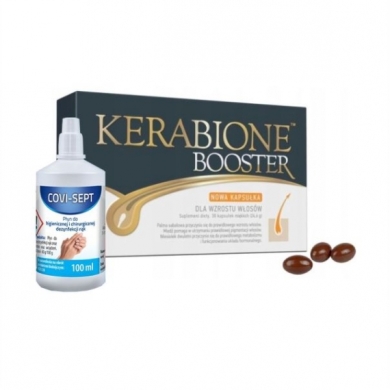 Kerabione Booster 30 kapsułek +  COVI-SEPT płyn do dezynfekcji rąk 100 ml