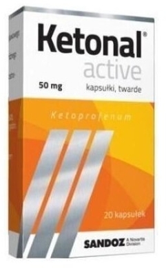 Ketonal Active 0,05 g 20 kapsułek