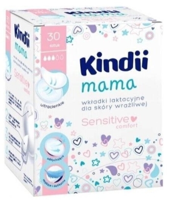 Kindii Mama wkładki laktacyjne sensitive 30 sztuk
