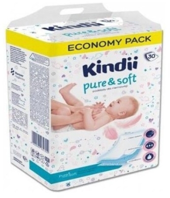 Kindii podkłady pure & soft 60 x 40 cm 30 sztuk