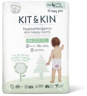 Kit & Kin Pieluchy rozmiar 4 MAXI PLUS 34 sztuki