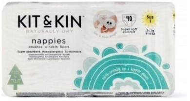 Kit & Kin pieluchy rozmiar 1 MINI 40 sztuk