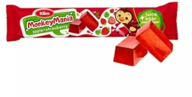 Klim galaretki Monkey mania o smaku jabłkowo-winogronowym 39 g