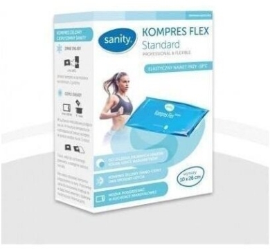 Kompres żelowy SANITY Flex Standard ciepły/zimny 10 x 26 cm