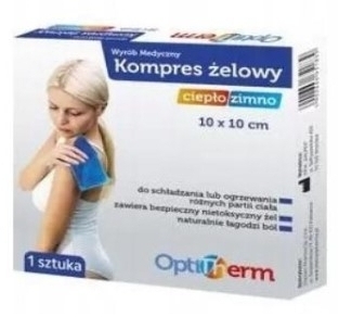 Kompres żelowy ciepło/zimno OptiTherm 10 cm x 10 cm 1 sztuka