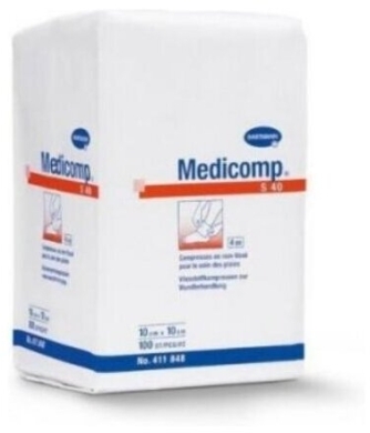 Kompresy MEDICOMP 10 x 10 cm niejałowe 100szt