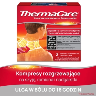 Kompresy ThermaCare rozgrzewające na szyję 2 sztuki