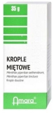 Krople miętowe 35 g Amara