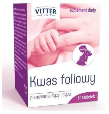 Kwas Foliowy VITTER BLUE 60 tabletek
