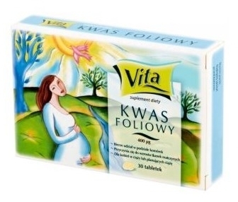 Kwas Foliowy Vita 400 mcg 30 sztuk
