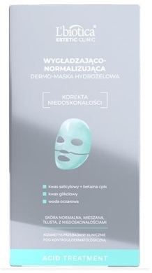 L'BIOTICA ESTETIC CLINIC ACID Wygładzająco-normalizująca DermoMaska hydrożelowa 1 sztuka