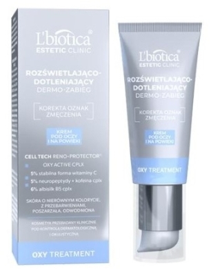 L'BIOTICA ESTETIC OXY Rozświetlająco dotleniający krem pod oczy 15 ml