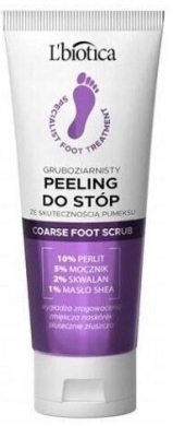 L'BIOTICA Gruboziarnisty peeling do stóp 75 ml