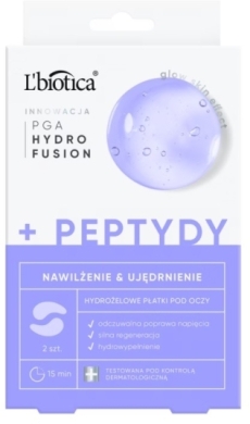 L'BIOTICA PHF + PEPTYDY Nawilżenie Hydrożelowe Płatki pod oczy 2 sztuki